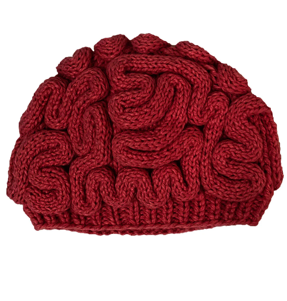 Funny Winter Horrible Brain Wool Handmade Unisex Beanie Caps