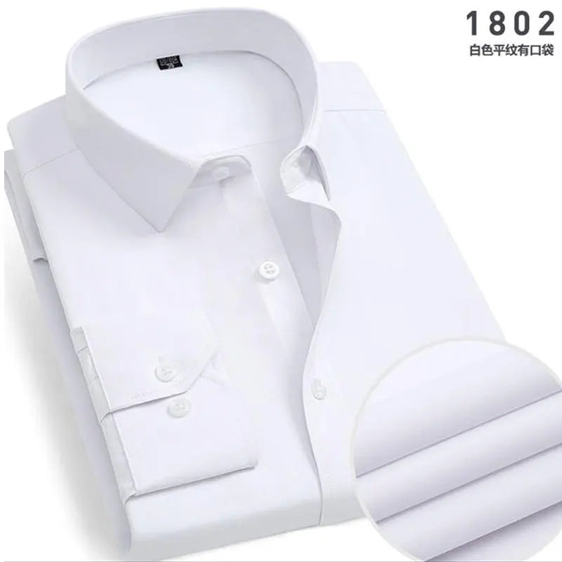 Men's Striped long-sleeved Anti-wrinkle Comfortable Breathable Slim Fit Shirt