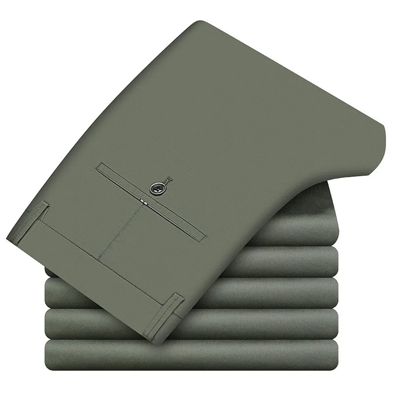 Classic Casual Pants Men's Clothing Straight Trousers Comfortable Clothing