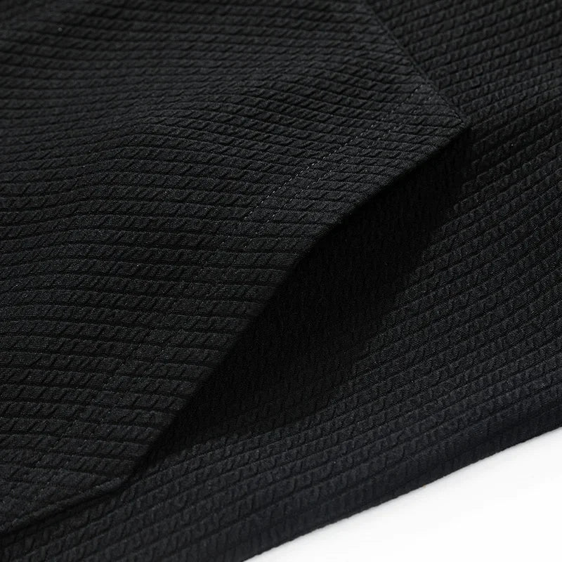 Men Cardigan Pockets Coat Oversize Simple Thin Zipper Loose Sweater