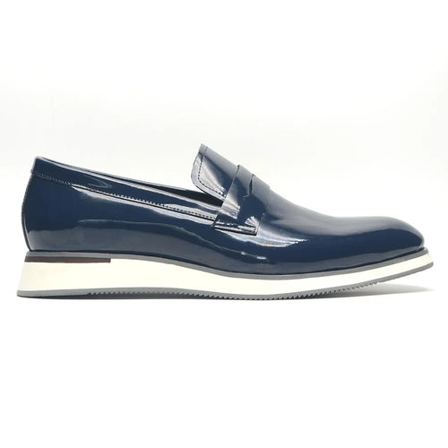 Luxury Designer Loafers Shoes for Men Solid Color High-grade Whole Patent Leather