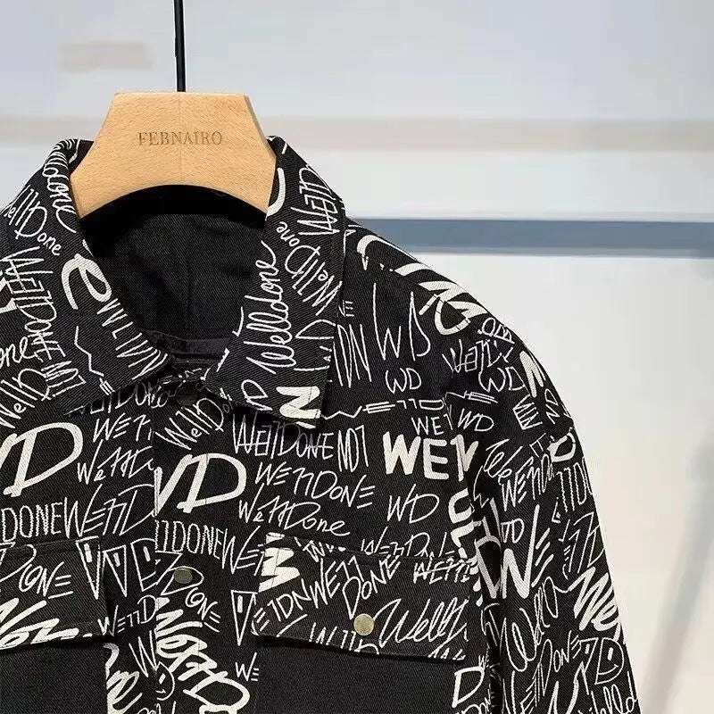 Trendy Men's Society Handsome Hong Kong Style Long-sleeved Sleeve Floral Shirts