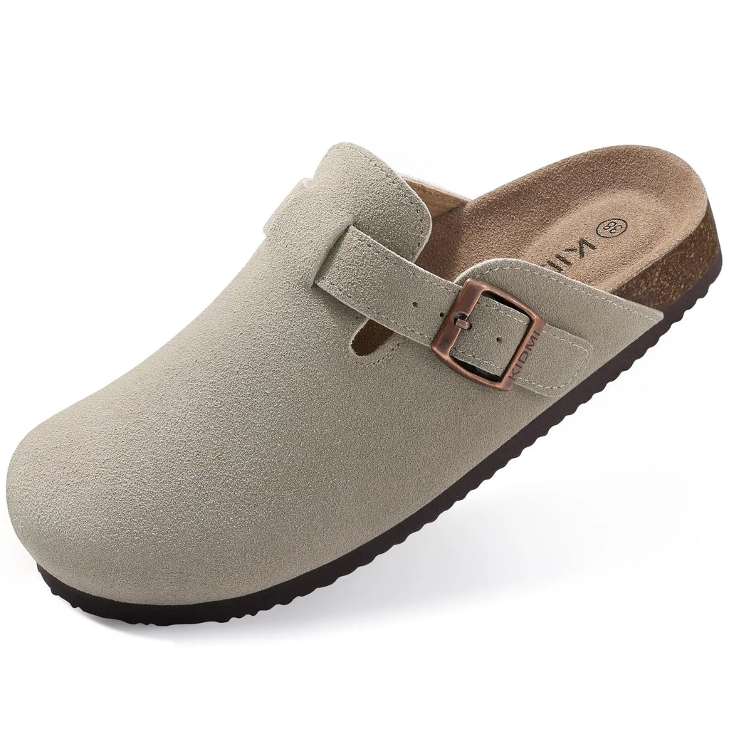 Unisex Soft Footbed Retro Cork Clogs Comfortable slippers with Arch Support