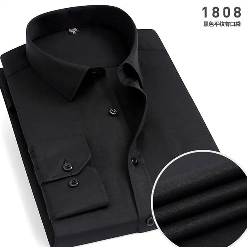 Men's Striped long-sleeved Anti-wrinkle Comfortable Breathable Slim Fit Shirt