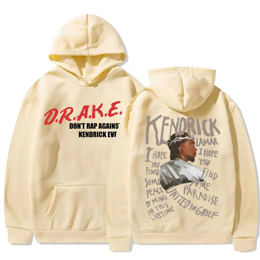 Kendrick Lamar Drake D.R.A.K.E Hoodie They Not Like Us Hooded Men  Hip Hop Sweatshirts