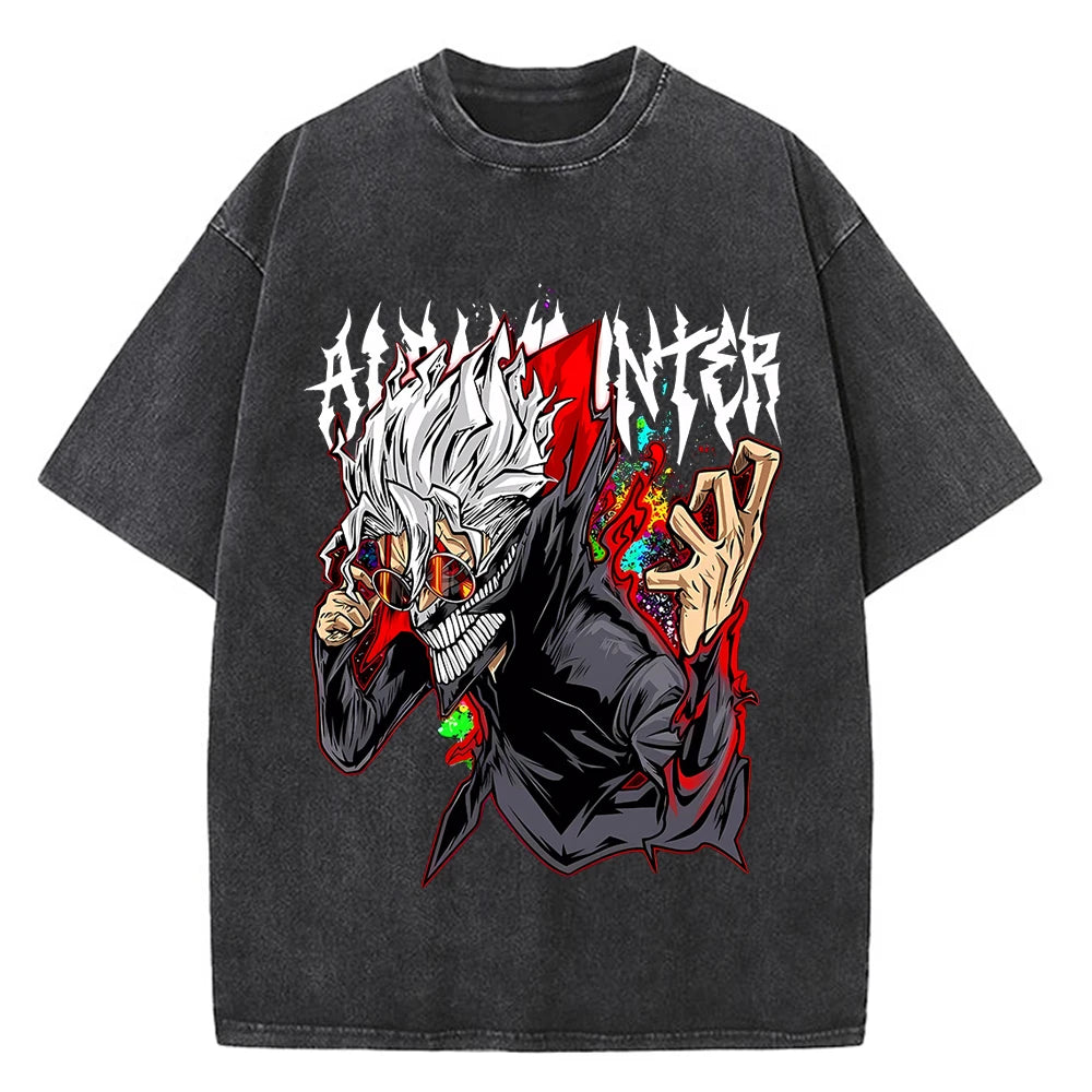 Dandadan Men Anime High Quality Cotton EU Size T-shirt Aesthetic Fashion