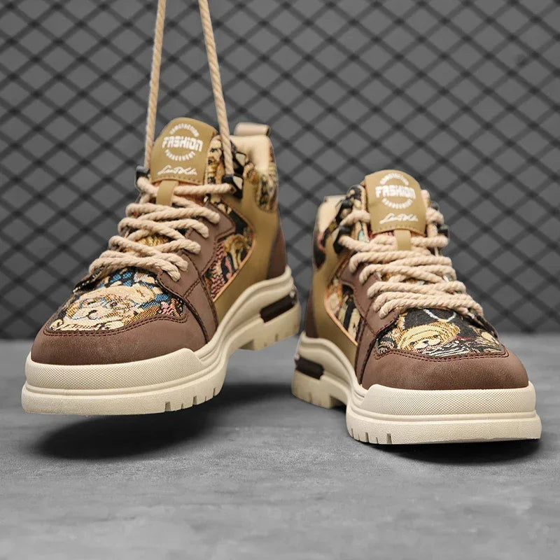 Running Vulcanized Flat Casual Sneakers for Men Shoes