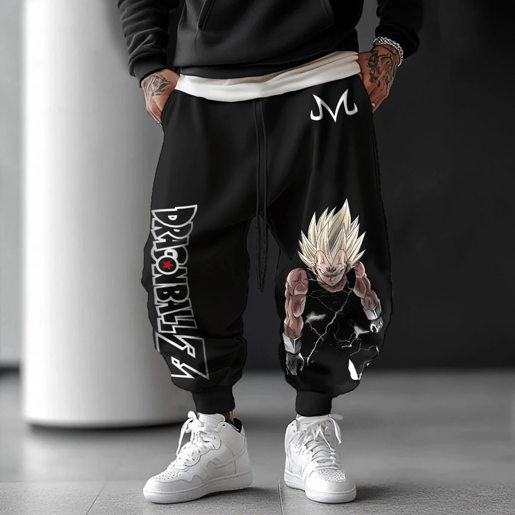 Dragon Ball Z Men's Printed Cotton Trousers Casual Sports Sweatpants