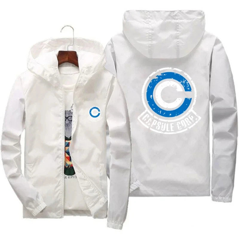 Capsule Corp Cool Anime Men's Hooded Sports Outdoor Jacket
