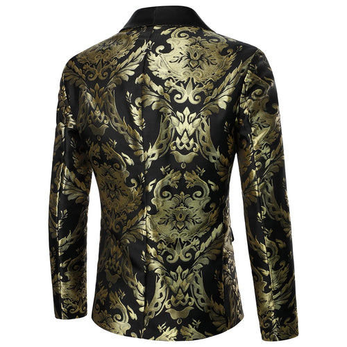 Men's Suit Texture Luxury Tuxedo Men's Blazer Performer Casual Men's Coat