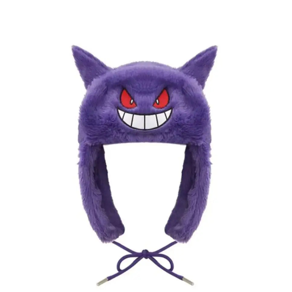 Cute Plush Cartoon Ski Windbreak Hats Keep Warm Outdoors Caps