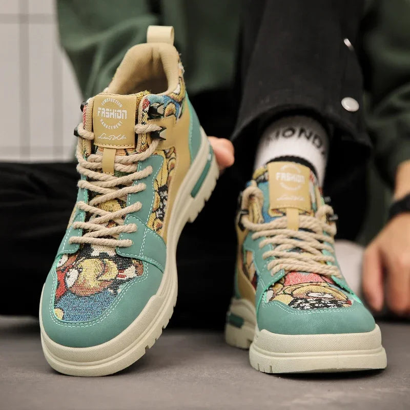 Running Vulcanized Flat Casual Sneakers for Men Shoes