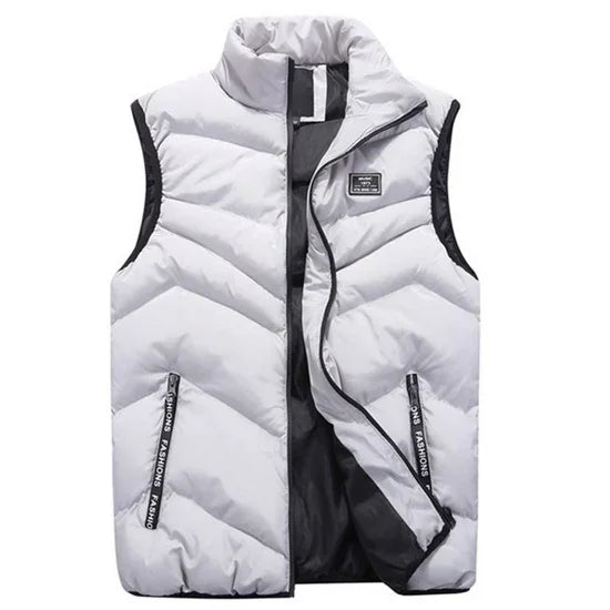 Plus size Sleeveless Coats Men's Vest Cotton Thicken Waistcoat