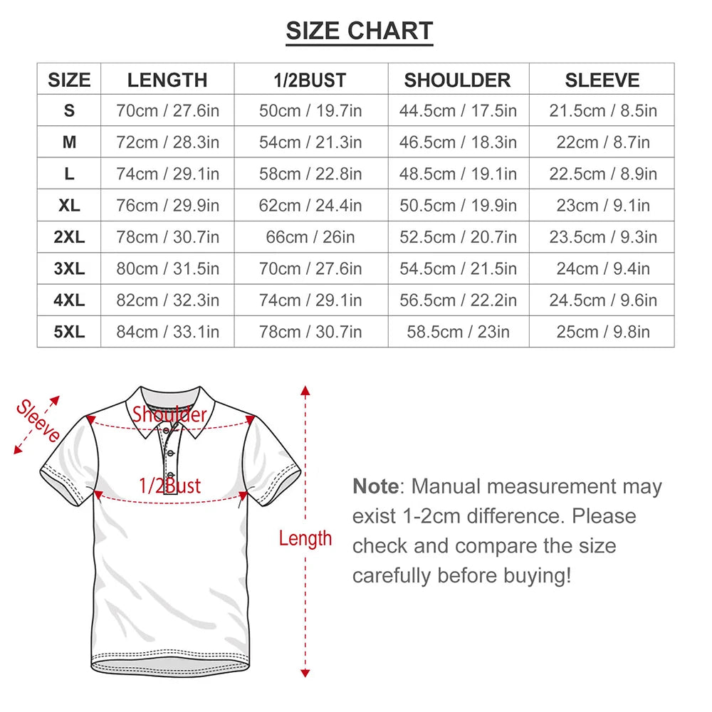 Multi Geometric Print Polo Mondrian Style Streetwear T-Shirts Collar Oversized Clothing
