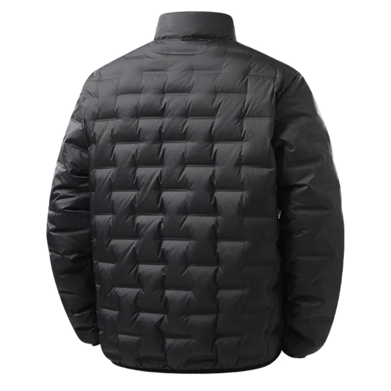 Winter Men Duck Down Coat Warm Loose Multi Pocket Ultralight Windbreaker Jacket