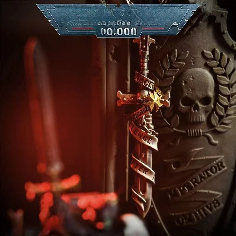 Europe Style Star Casting Black Templar for Men Katana Master Sword Pendant