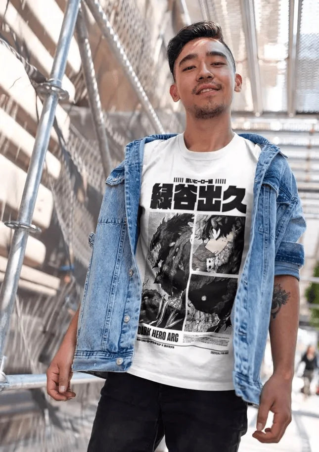 Deku T-Shirt Izuku Midoriya  Hero  bakugou Anime Gift Shirt All Size