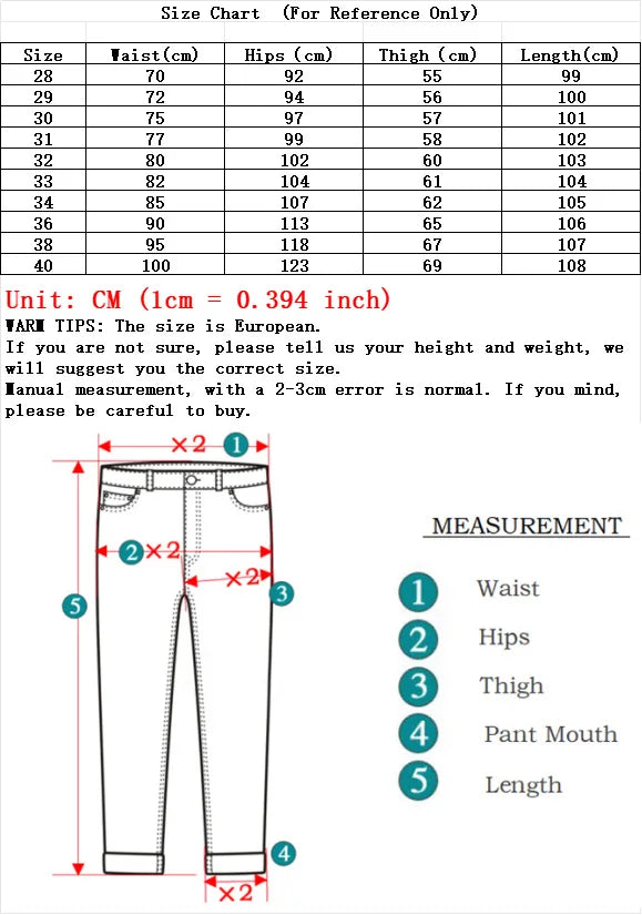Men's Pure Black Slim Jeans Elastic Straight Leisure Korean Vintage Denim Pants