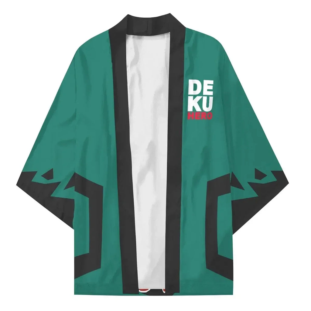 My Hero Academia Kimono Men's Casual Cardigan Feather Anime Short Sleeve cloak