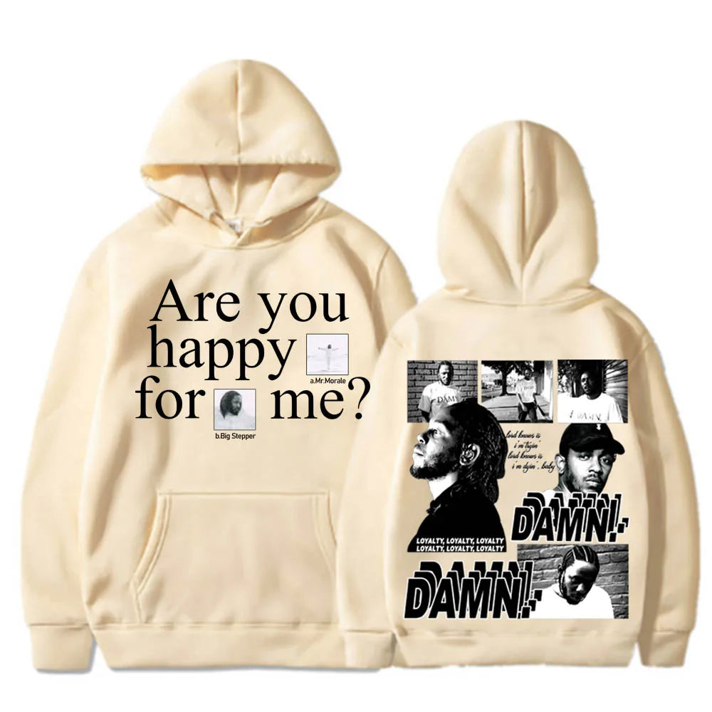 Kendrick Lamar Damn Mr. Morale and The Big Steppers Hip Hop Vintage Men Sweatshirts Hoodie