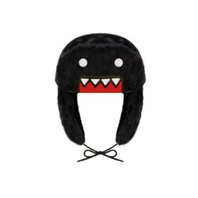 Cute Plush Cartoon Ski Windbreak Hats Keep Warm Outdoors Caps