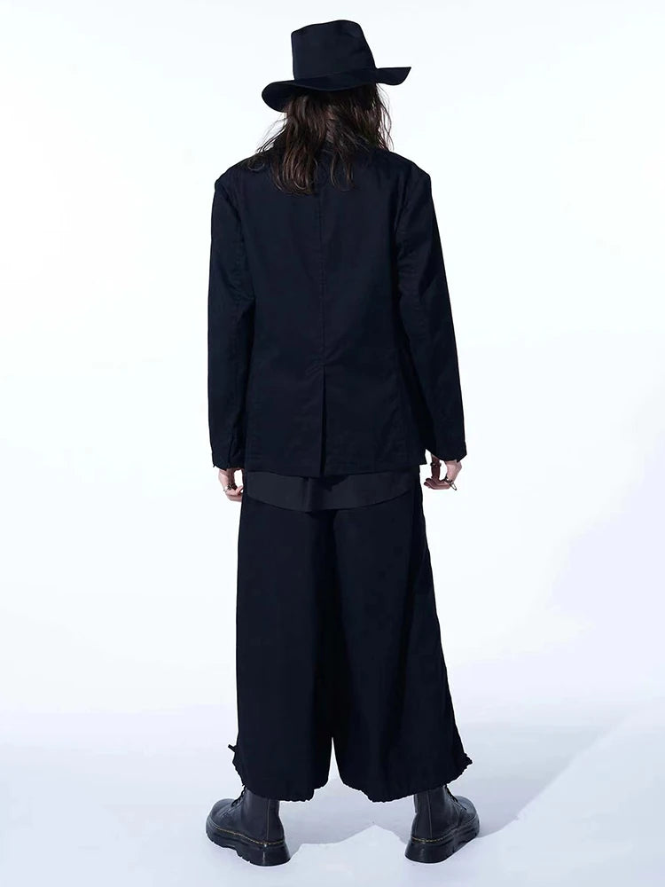 Peony tassel embroidery Blazer jacket Normcore minimalist style Loose and oversized suit jackets