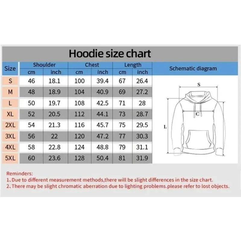 Pokémon Gengar Men Hoodie Loose Street Animation Printing Casual Cool Sweater