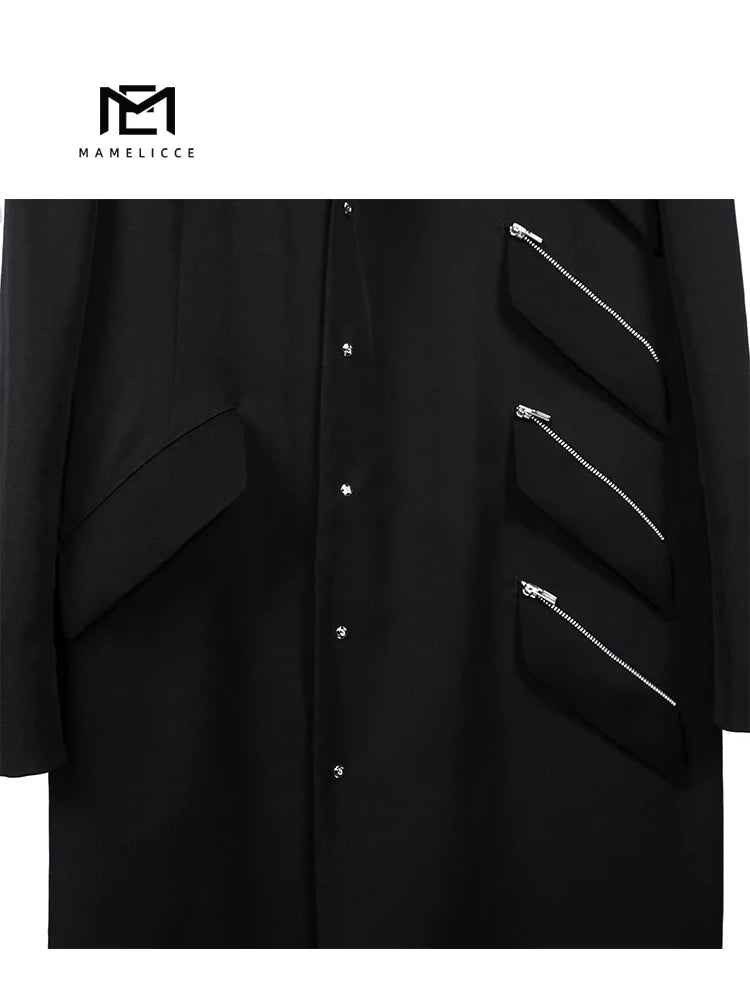 Men's luxury jacket black Big size coat oversize modern blazer