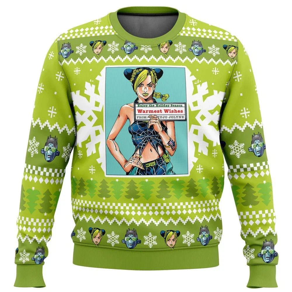 3D Sweatshirt JoJo's Bizarre Adventure Ugly Christmas Sweater Pullover