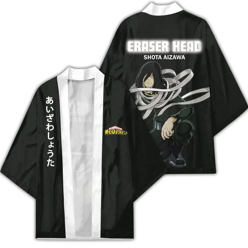 My Hero Academia Kimono Men's Casual Cardigan Feather Anime Short Sleeve cloak