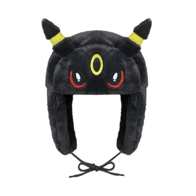 Pokemon Gengar Plush Ski Windbreak Hats Cartoon Warm Cosplay Cap Outdoors Caps