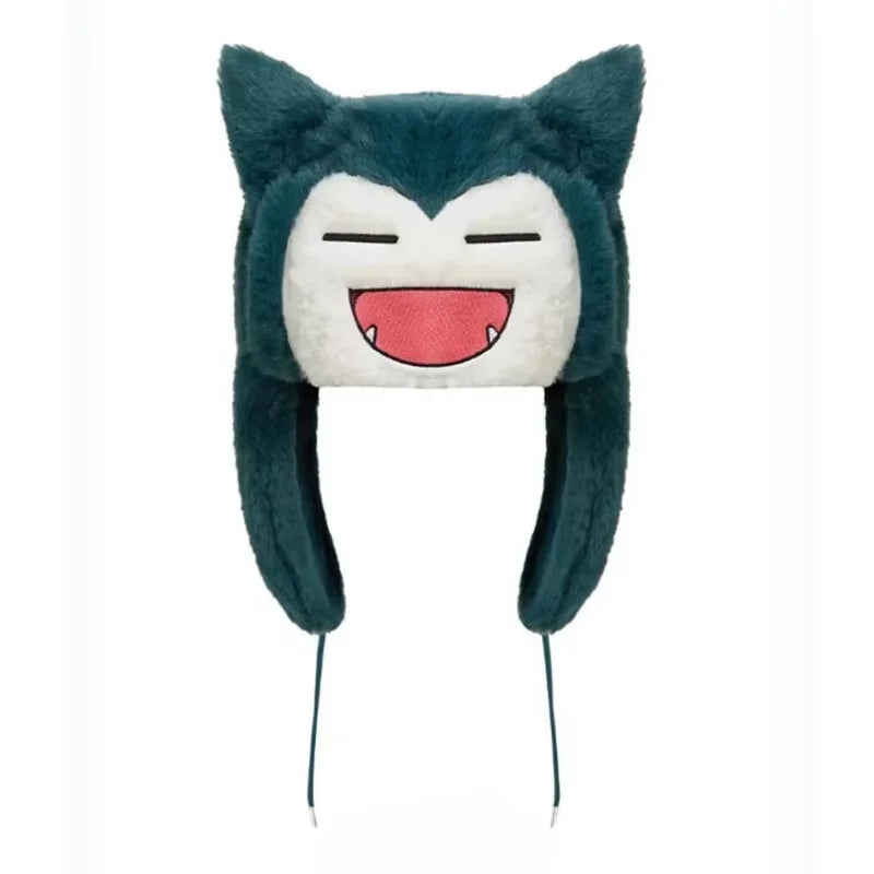 Cute Plush Cartoon Ski Windbreak Hats Keep Warm Outdoors Caps