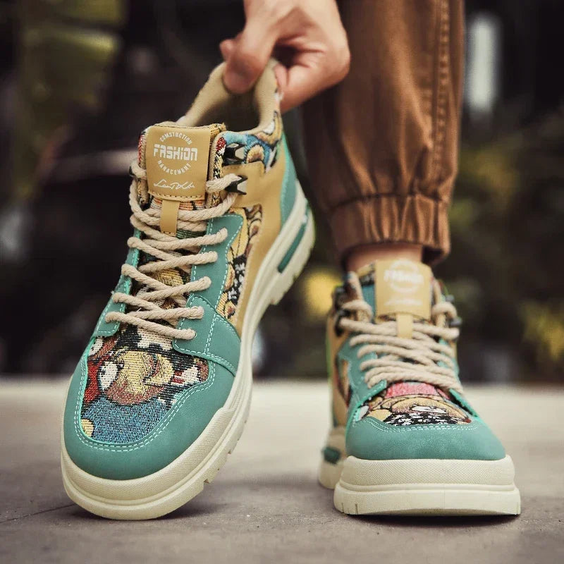 Running Vulcanized Flat Casual Sneakers for Men Shoes