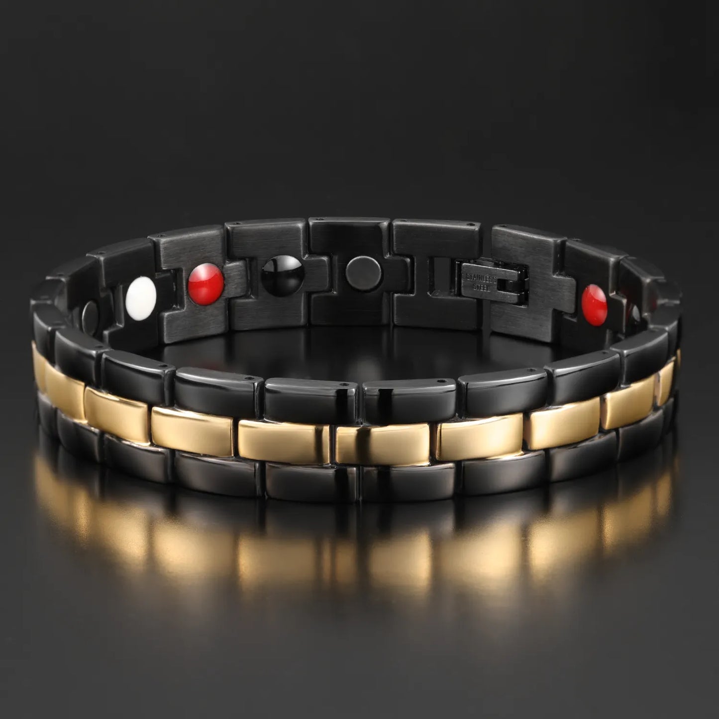 Quality Steel Men's Bracelet Energy Germanium Magnetic Bracelet