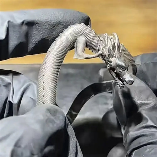 Domineering Dragon Shape Cuff Bracelet for Men Punk Bracelet Jewelry