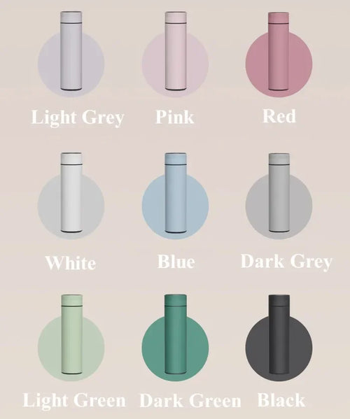 500ML Temperature Display Thermos Stainless Steel Divided Thermos Bottle Vacuum Insulated Cup