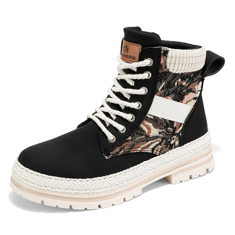 Men Shoes Hiking Retro Design Outdoor Man Casual High Tops boots