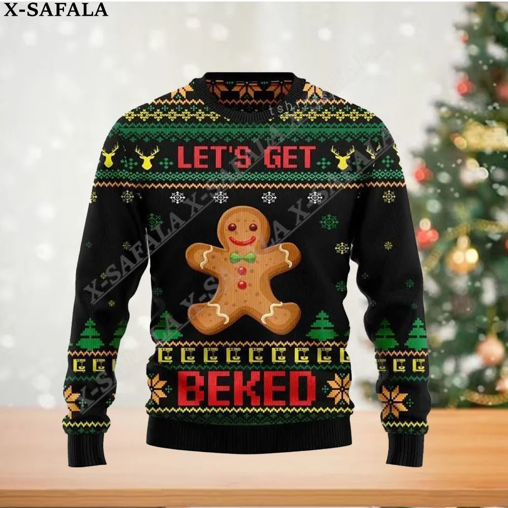 Men's Funny Taco Bell Ugly Christmas Knit Sweater