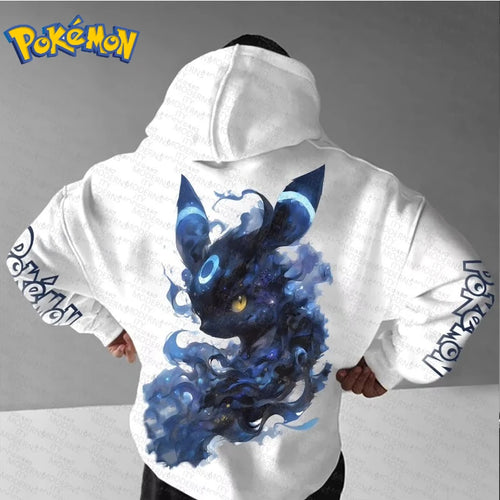 Pokémon Men Hoodie Loose Street Graffiti Printing Cool Hooded Sweater