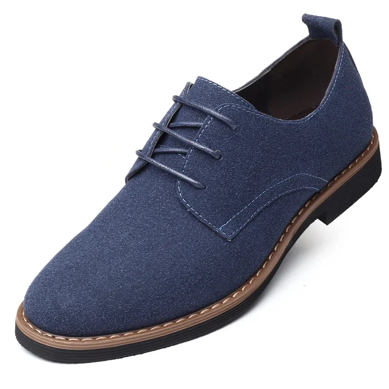 Men Oxfords Suede Leather Dress Luxury Men Classic Flats derby shoes