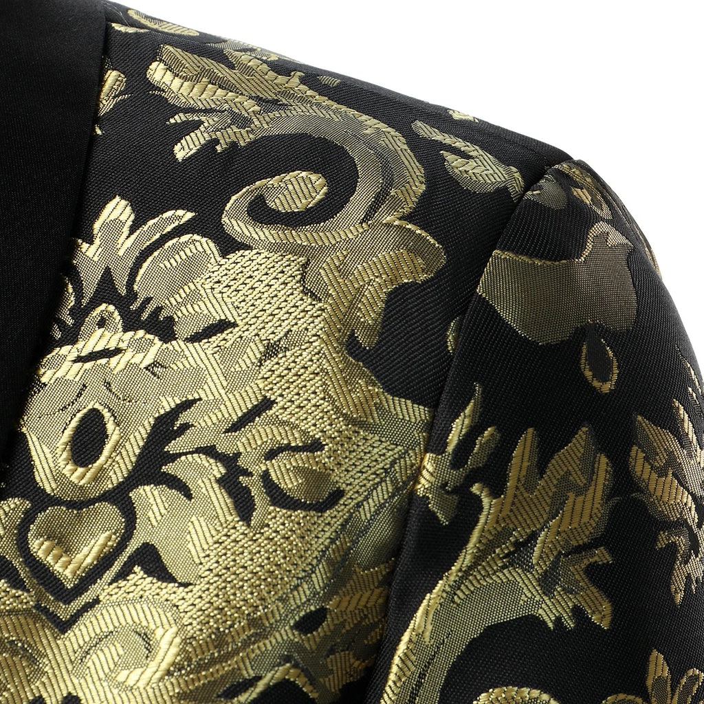 Men's Suit Texture Luxury Tuxedo Men's Blazer Performer Casual Men's Coat
