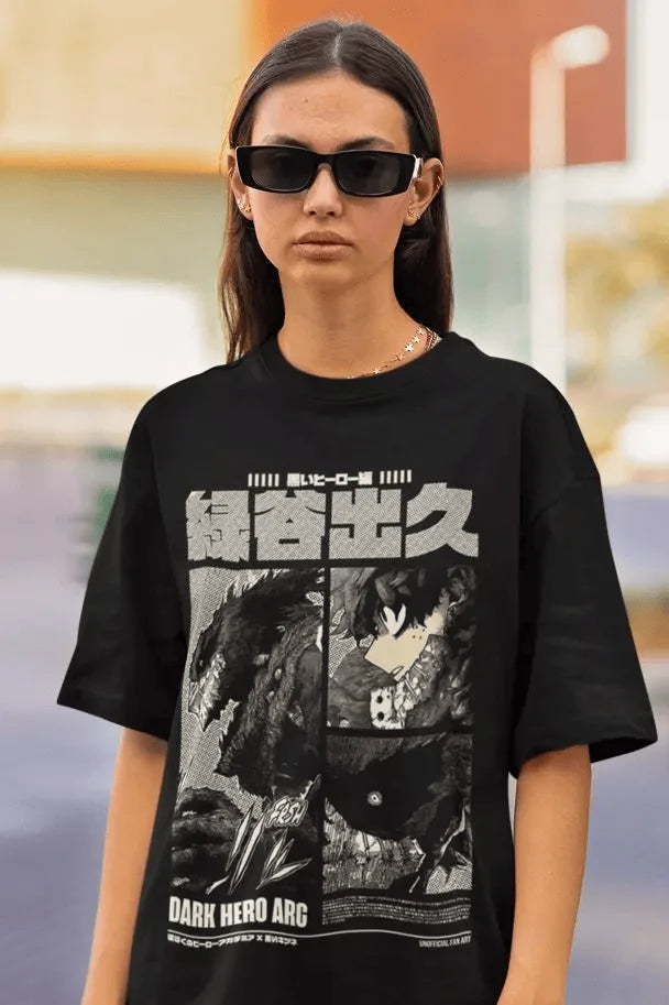 Deku T-Shirt Izuku Midoriya  Hero  bakugou Anime Gift Shirt All Size