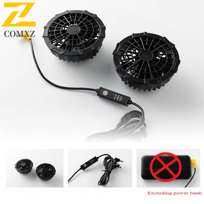 Cooling Jacket Men's Heat Resistant Air Conditioner Breathable Outdoor Fan Workwear