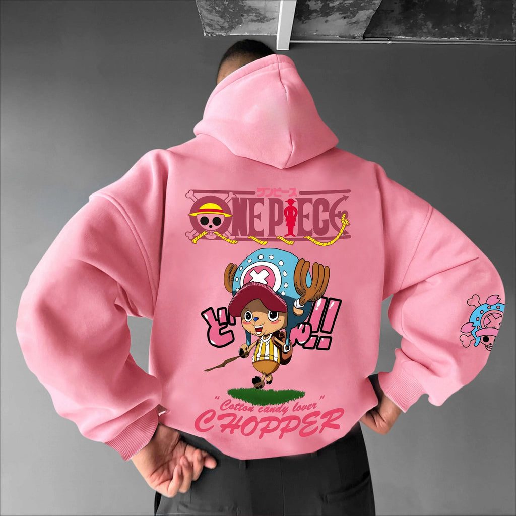 ONE PIECE Zoro Chopper Hoodie Popular Loose Unisex Animation Cotton Sweater