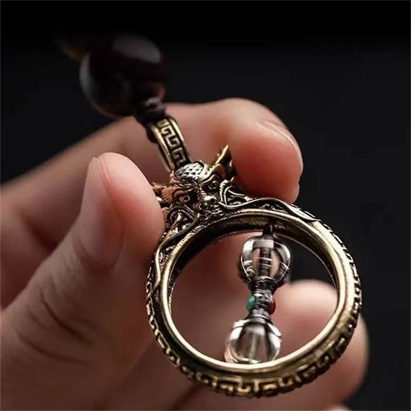 Personality Relief Dragon Head Pendant Necklace For Men Jewelry Vintage Amulet