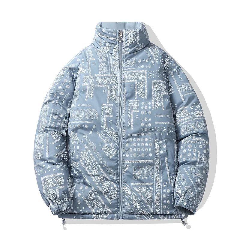 Men High Quality Windproof Casual Style Cotton Warm Parkas