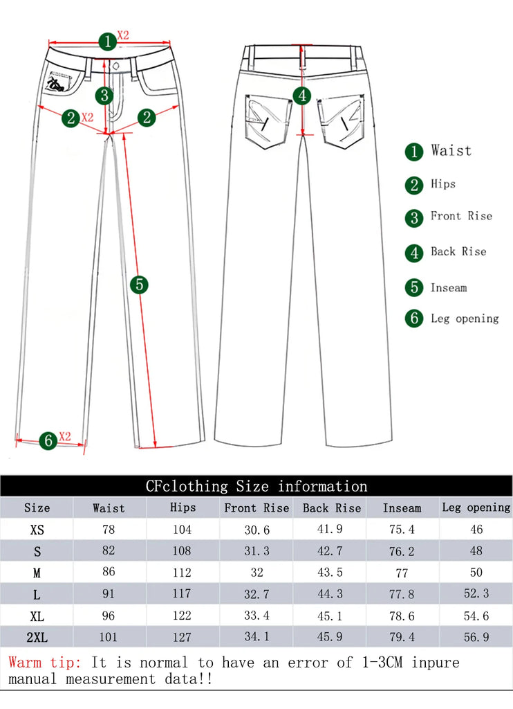 Men's Korean Casual High Street Straight Loose Wide Leg Baggy Jeans