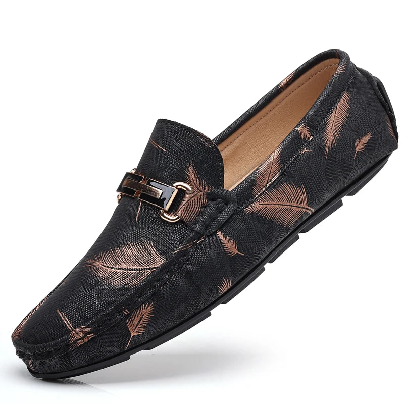 Men‘s High Quality Slip on Classics Leather Comfortable Outdoor Flats Shoes