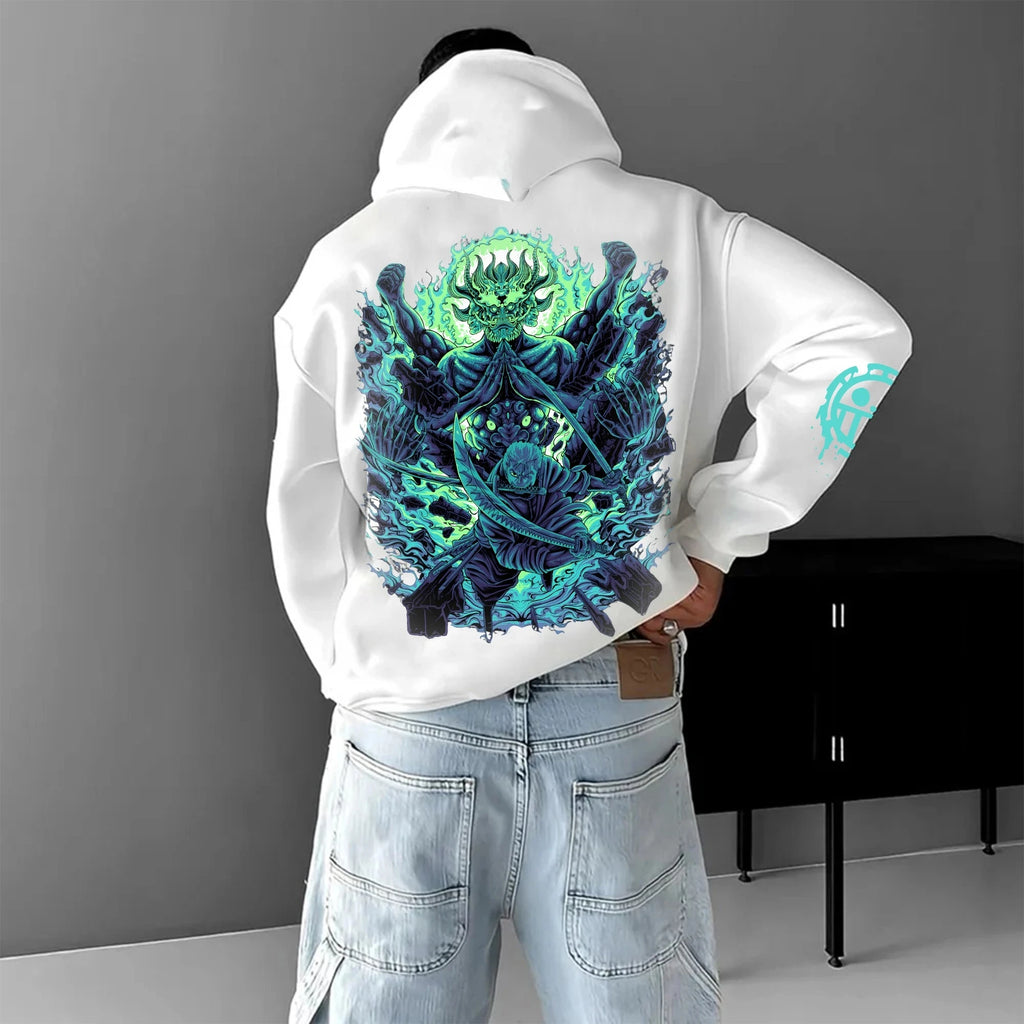 ONE PIECE Zoro Chopper Hoodie Popular Loose Unisex Animation Cotton Sweater