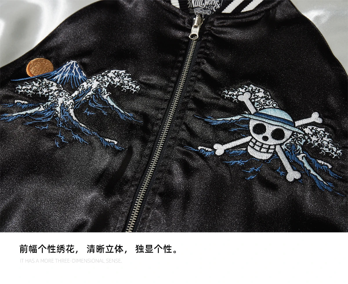 Heavy Industry Jacket With One Piece High Streetwear Coat Embroidered Outerwear